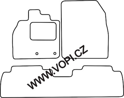 Textil-Autoteppiche Renault Senic 06/2009 - Autofit (3870)